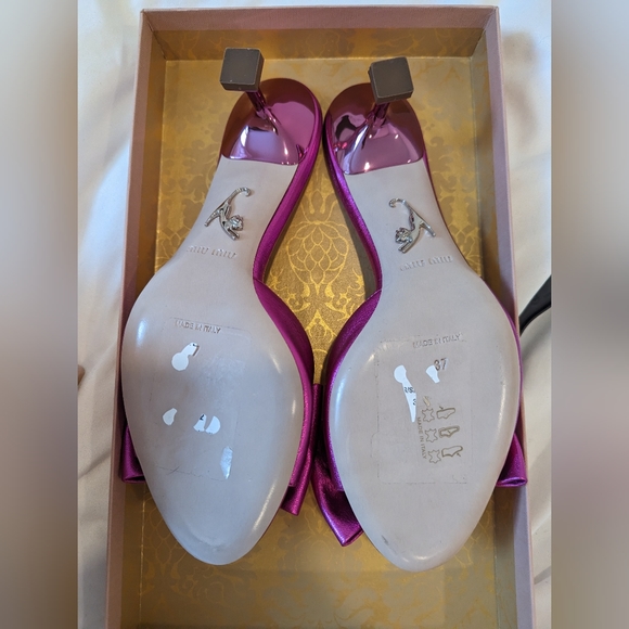 Mui Mui Kitten Heels Fushia NEW size 37 ✨Host Pick✨ - Picture 2 of 5